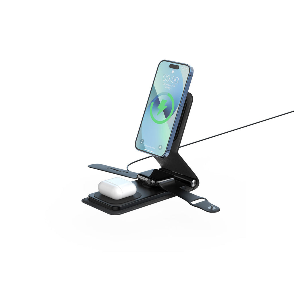 BNY of Foldable 3-in-1 Magnectic Wireless Holder